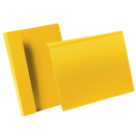 Buste identificative - con aletta pieghevole -  A4 orizzontale - giallo - Durable - conf. 50 pezzi
